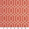 Coral Geometric Velvet Woven Pattern Upholstery Fabric by The Yard - SKU: Carson Geranium